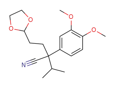 2-(3,4-dimethoxyphenyl)-2-(2-[1,3]dioxolan-2-yl-ethyl)-3-methyl-butyronitrile