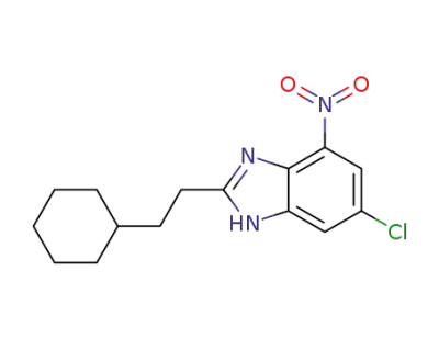 6-chloro-2-(2-cyclohexylethyl)-4-nitro-1H-benzo[d]imidazole